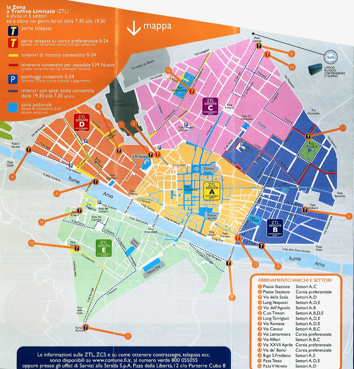 Florence Driving Map, the ZTL explained - Florence-On-Line