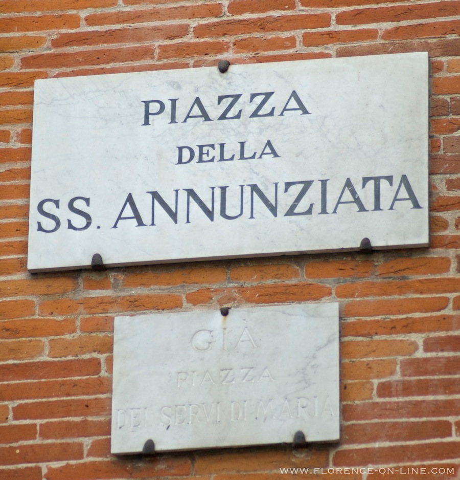 Piazza Santissima Annunziata Sign
