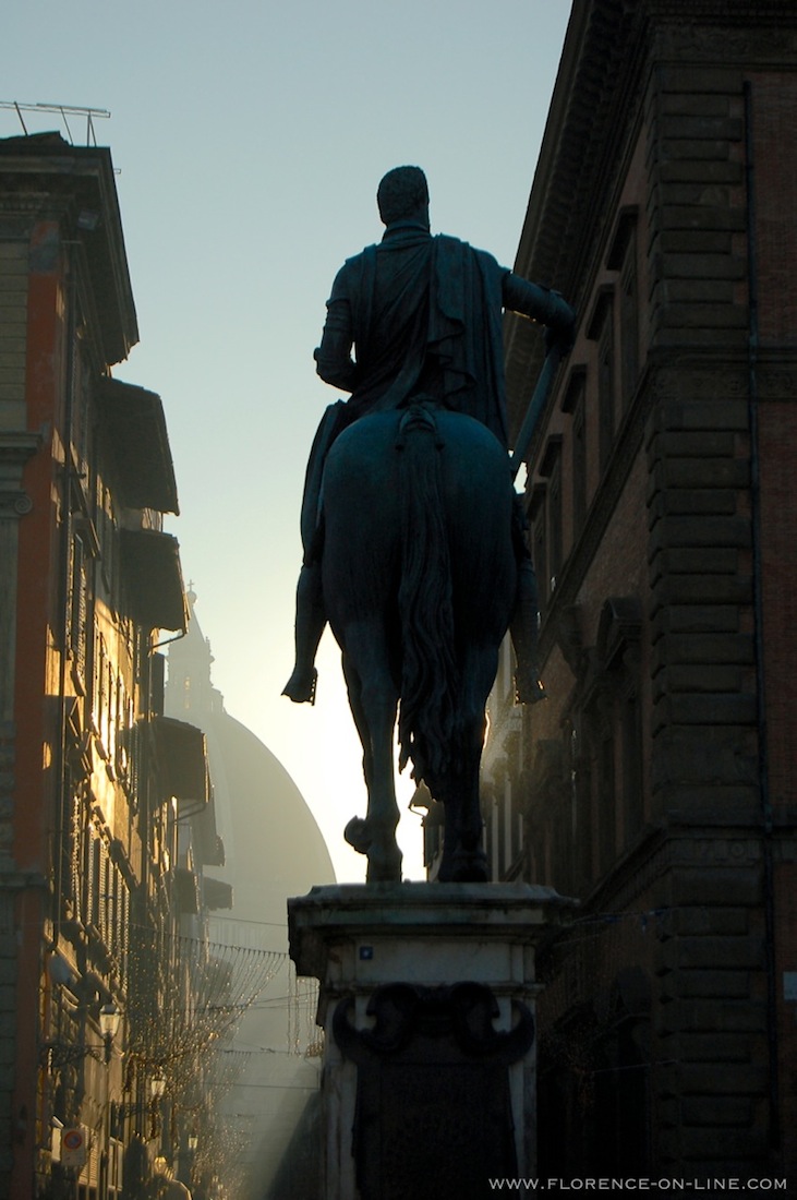 Equestrian statue of Ferdinando I de' Medici by Giambologna