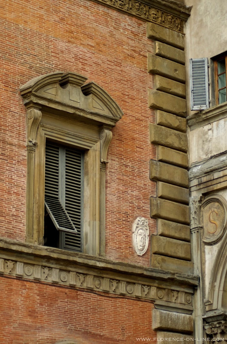 Open window on Palazzo Grifoni