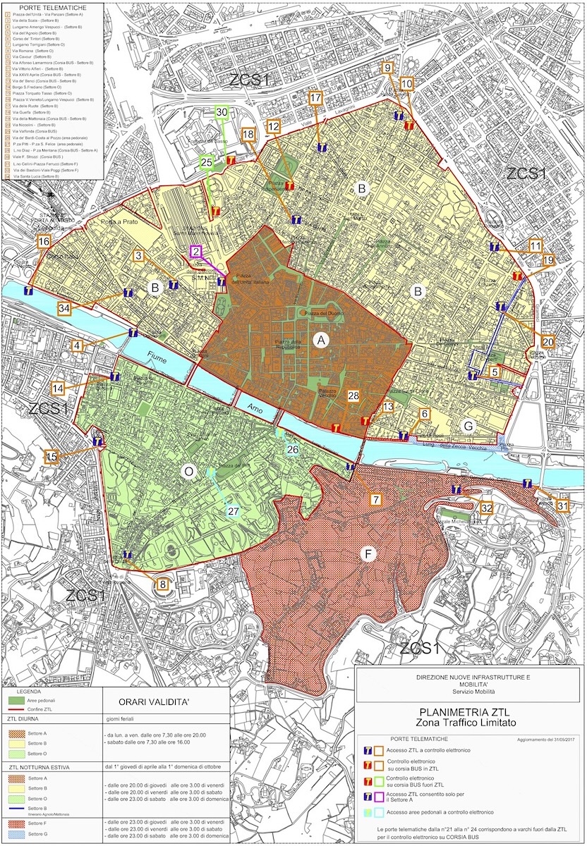 Florence Ztl Map - Dusty Shirlene